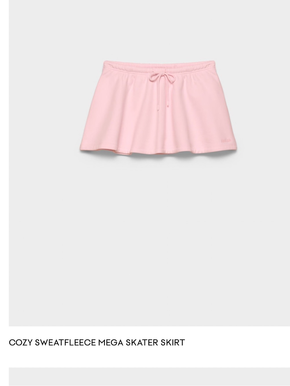 Aritzia villa Pink Cozy Flutter Skirt